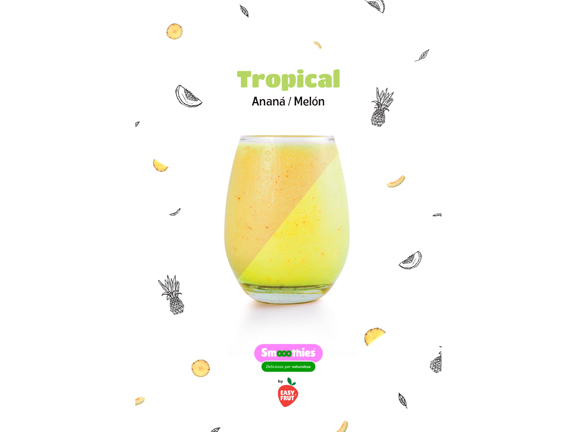 SMOOTHIES DUO 2 - TROPICAL - ANANA / MELON de EasyFrut Gastro Pablo