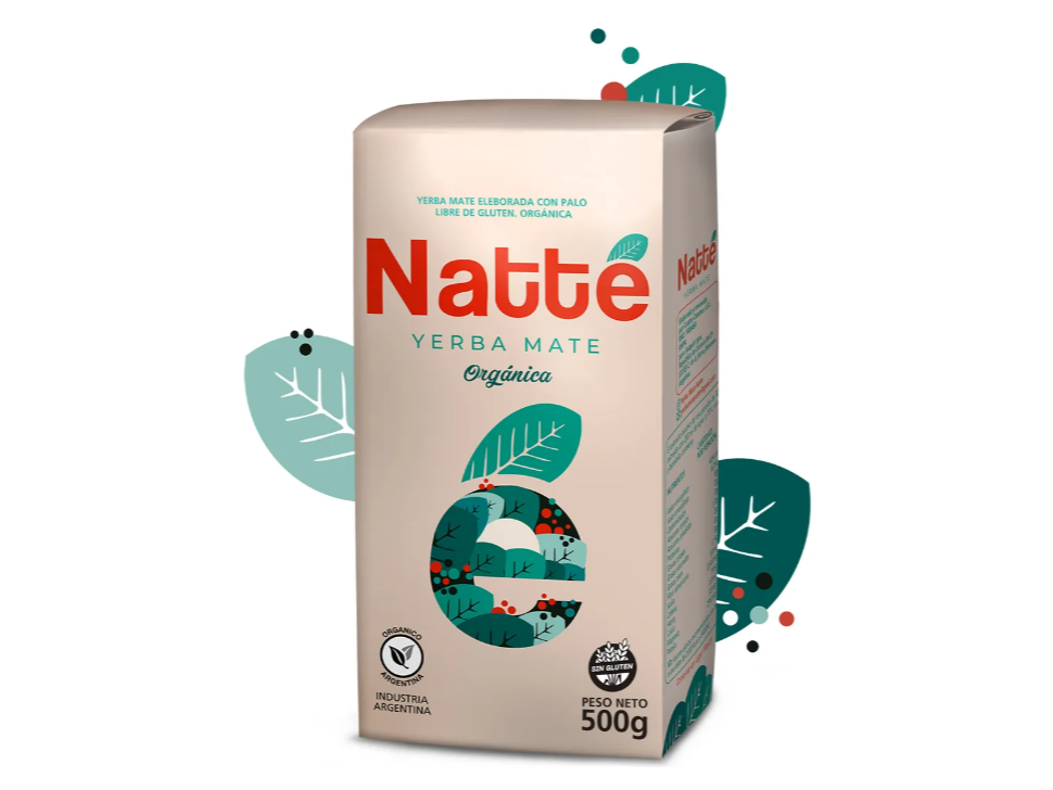 YERBA MATE ORGÁNICA NATTÉ - 500 Gr.