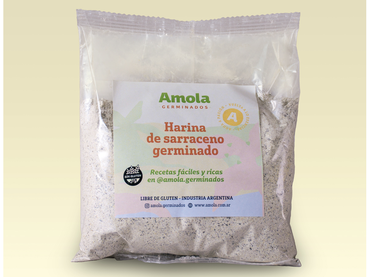 Harina de Sarraceno Germinado Agroecologico - AMOLA - 250 Gr