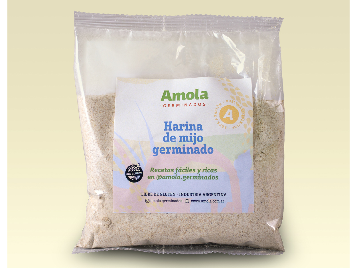 Harina de Mijo Germinado - AMOLA - 250 Gr