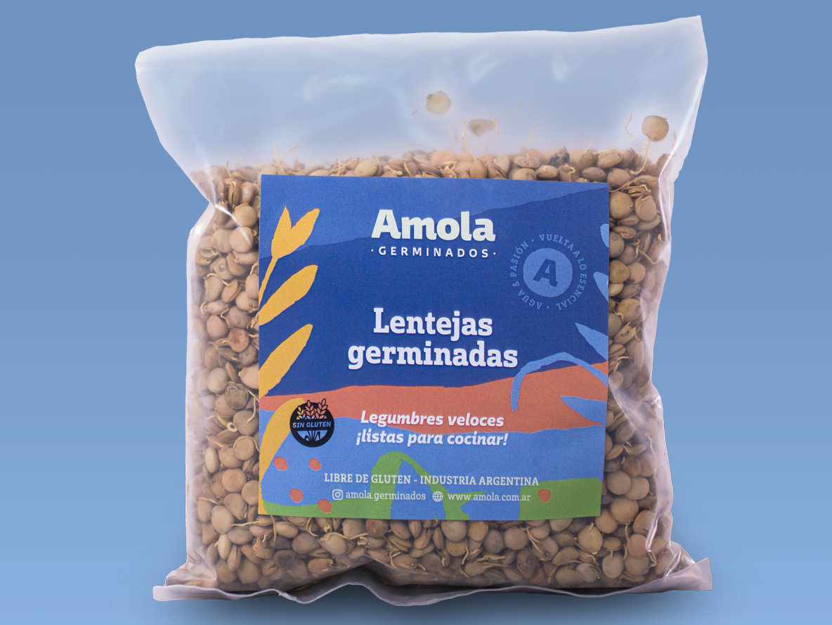 Lentejas Germinadas - AMOLA - 250 Gr
