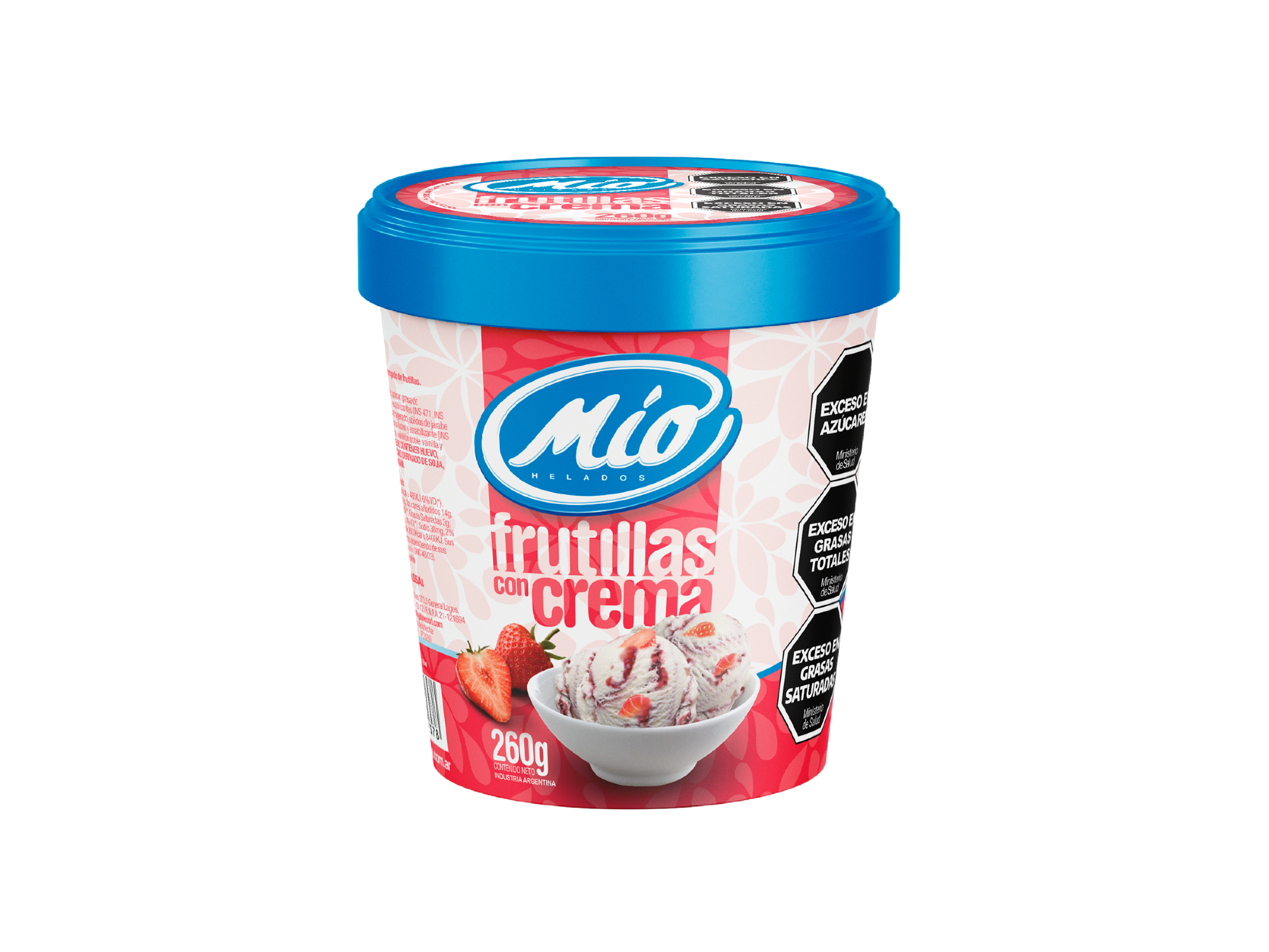 Pote 0,5 lt: Frutilla a la crema