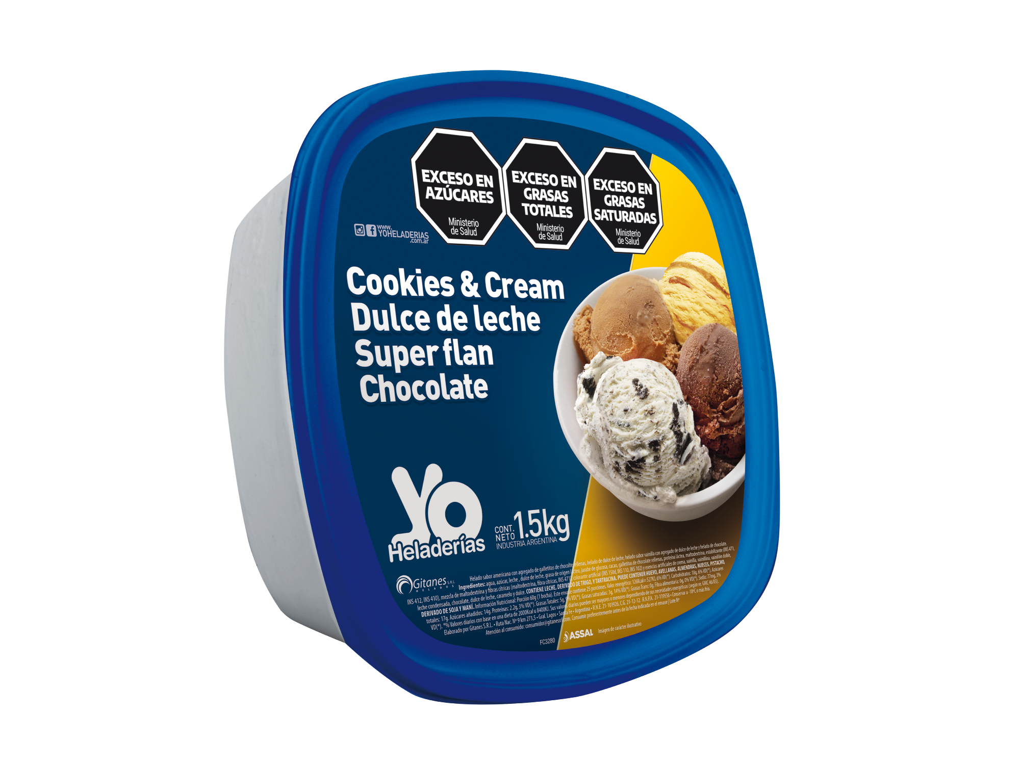 Pote 1.5 kg (cookies, ddl, súper flan, chocolate)