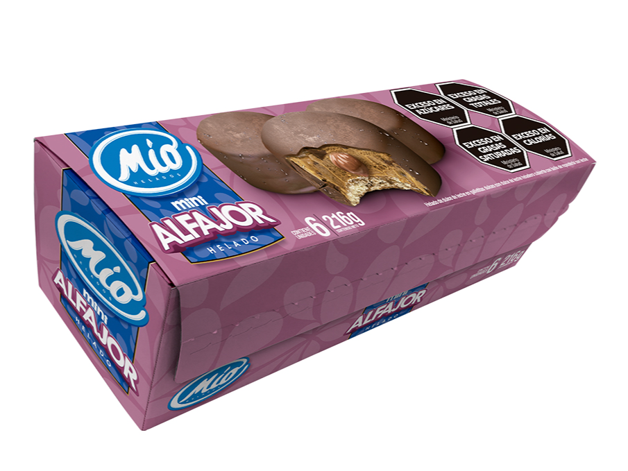 Mini Alfajor helado x6 un
