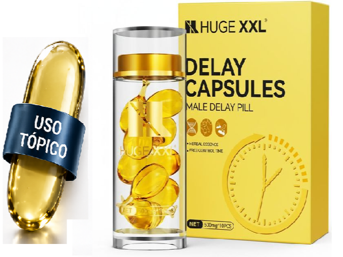 Gel Retardante HUGE XXL Delay Capsules x10 - Monodosis de Uso Externo