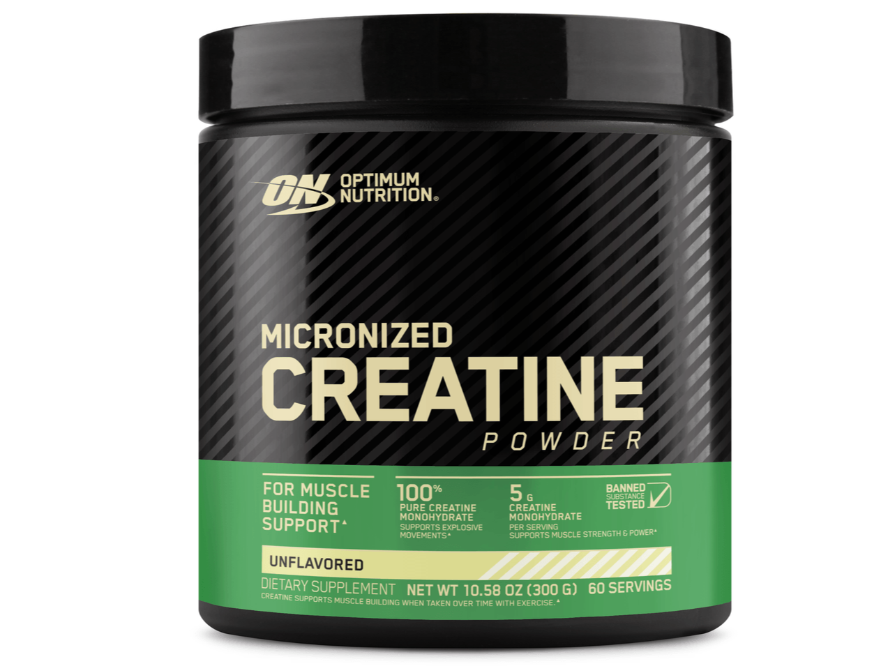 Creatina Optimum Nutrition ON Micronizada 300g - 60 Servicios