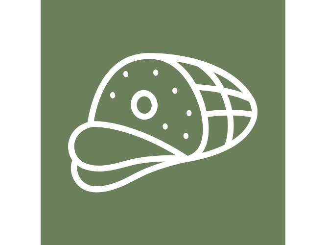 Jamón, queso y tomate inglés