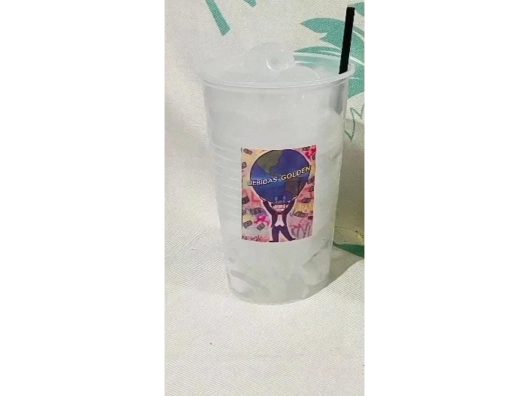 Vaso + hielo + sorbete