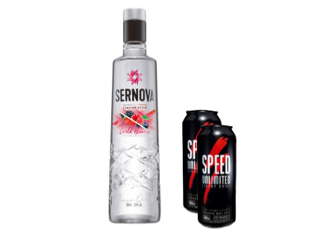 Promo Sernova + 2 speed XL o 2 jugos baggios