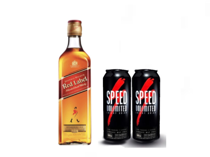 Promo Red Label 750ml + 2 speed XL