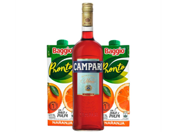Camparí + 2 Baggios 1L naranja