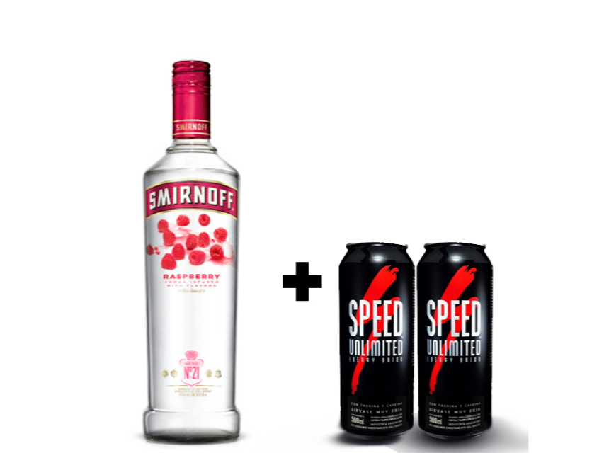 Promo Smirnoff + 2 speed XL (sabor a elección)