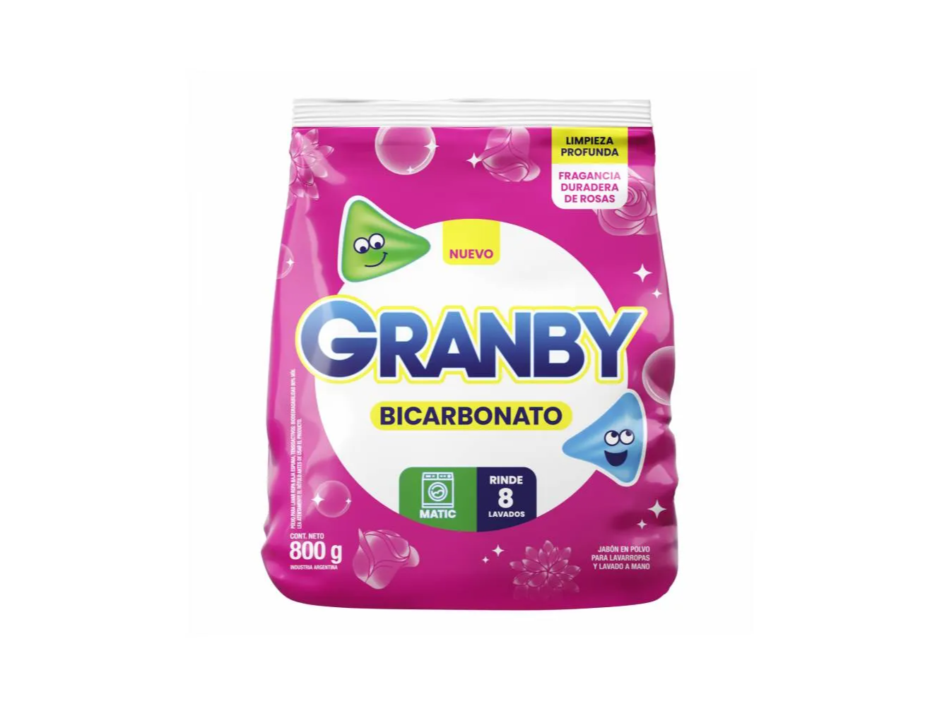 JABON POLVO GRANBY ROSAS (MATIC) 800G