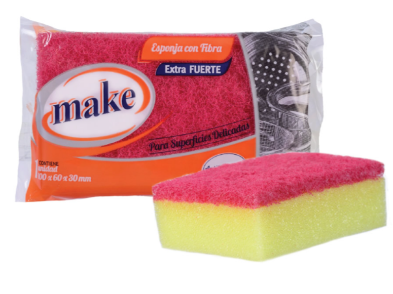 Esponja 🧽 Rosa Antibacterial