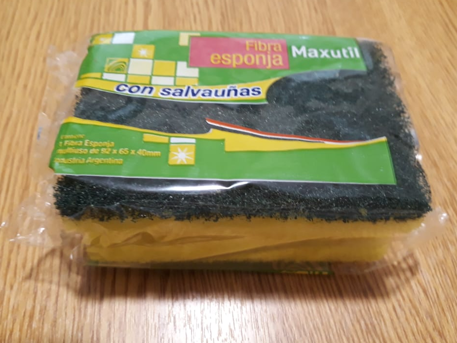 ESPONJA LISA C/ SALVA UÑAS MULTIUSOS (170)