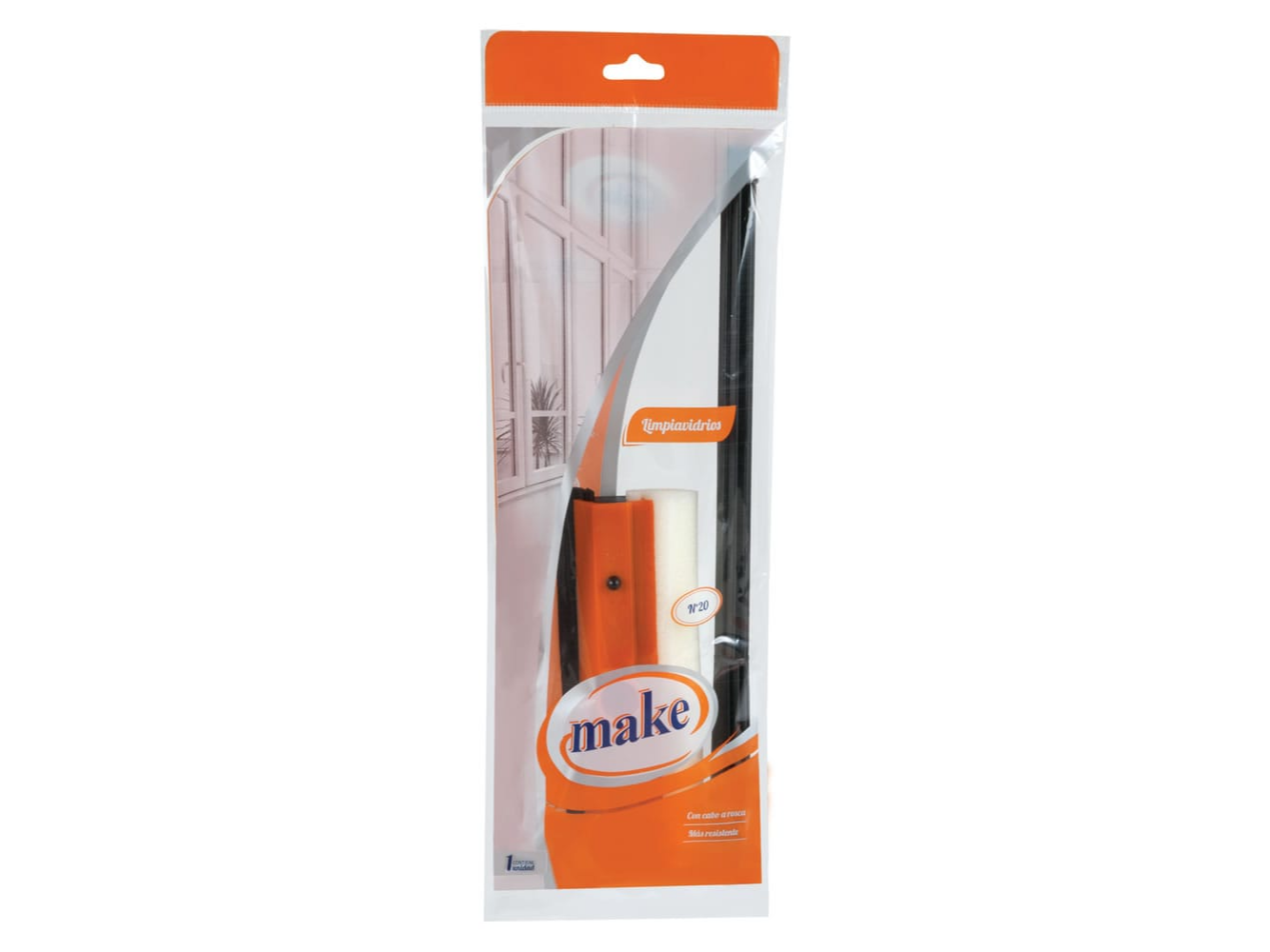 SECADOR LIMPIA VIDRIOS 20CM MAKE