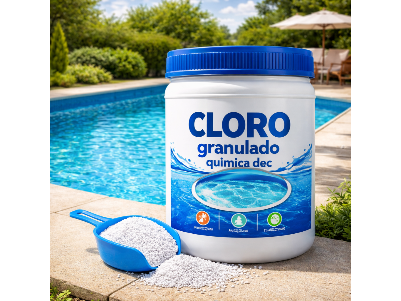 CLORO GRANULADO SIMPLE ACCION DISOLUCION RAPIDA X 1KG