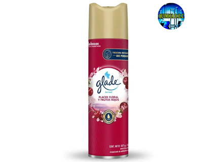 AEROSOL 360CC GLADE P/AMBIENTES (PLACER FLORAL Y FRUTOS ROJOS)