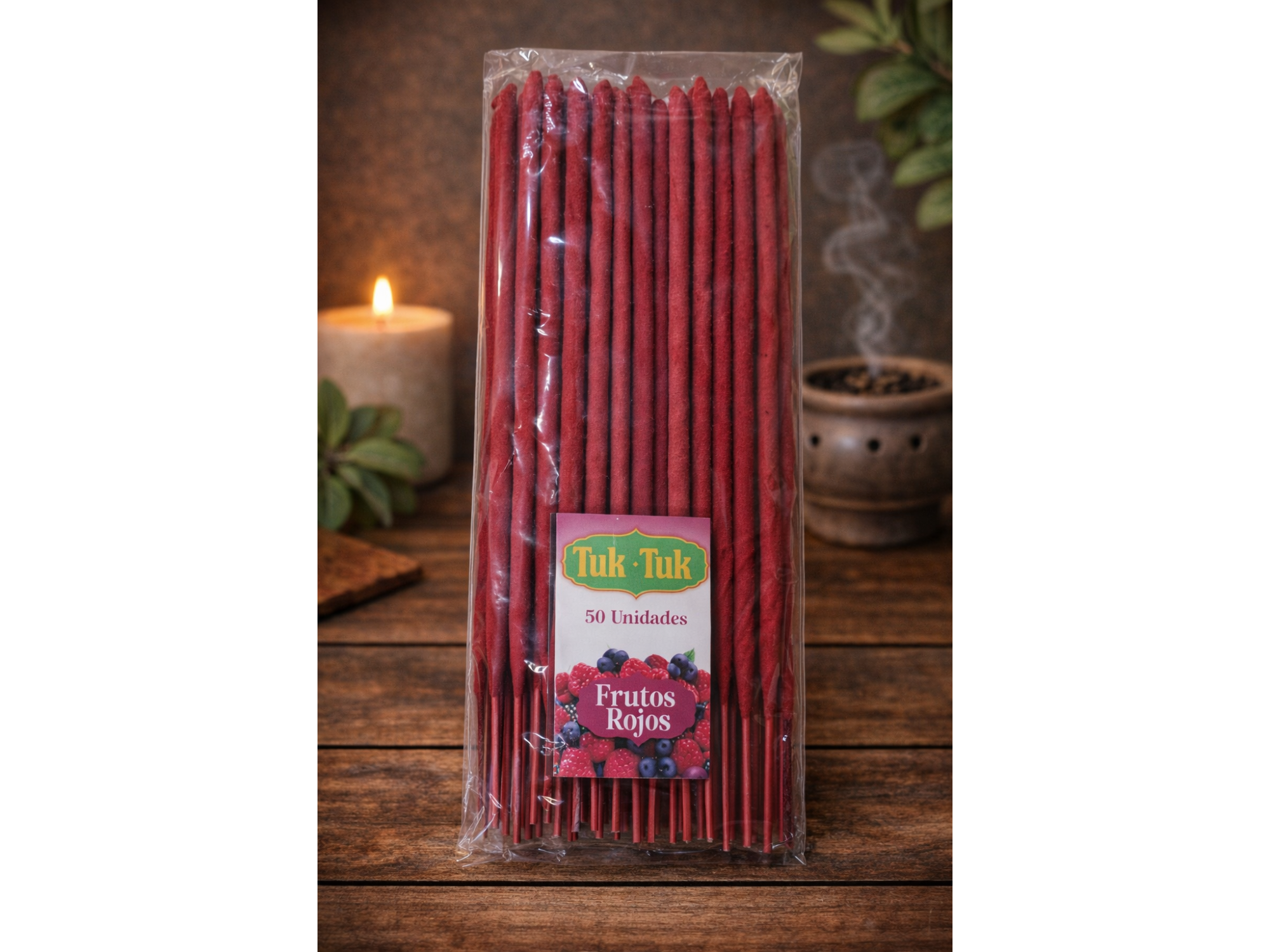 SAHUMERIOS TUK TUK DOBLE EMPASTE FRUTOS ROJOS (X50U)