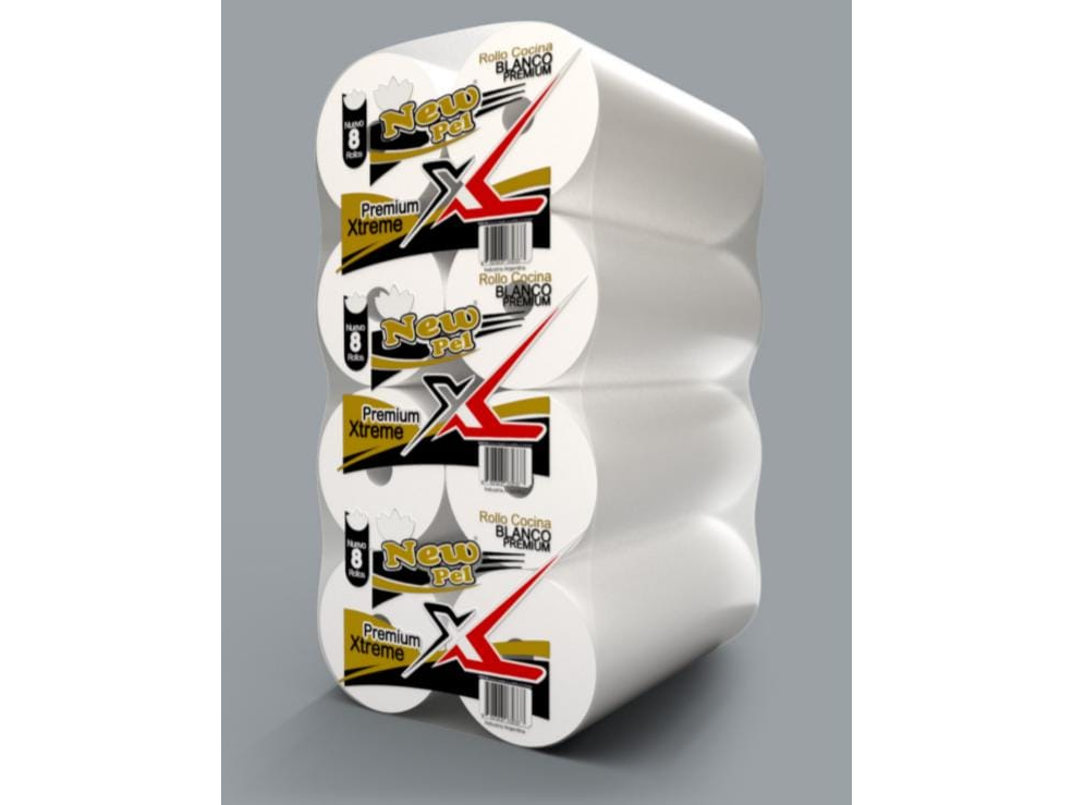 ROLLO COCINA NEW PEL XTREME (XL) 200 PAÑOS X 8U (COD 32) DESNUDO
