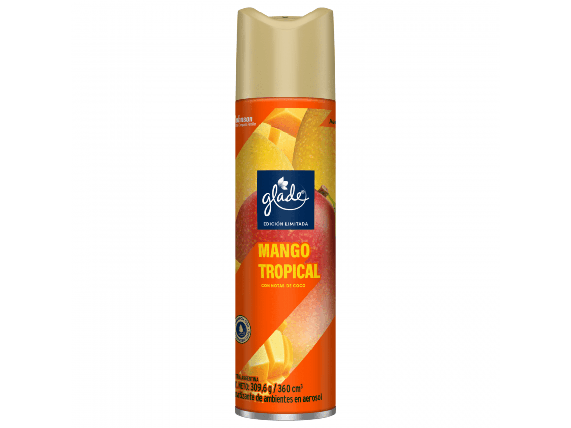 AEROSOL 360CC GLADE P/AMBIENTES (MANGO TROPICAL)