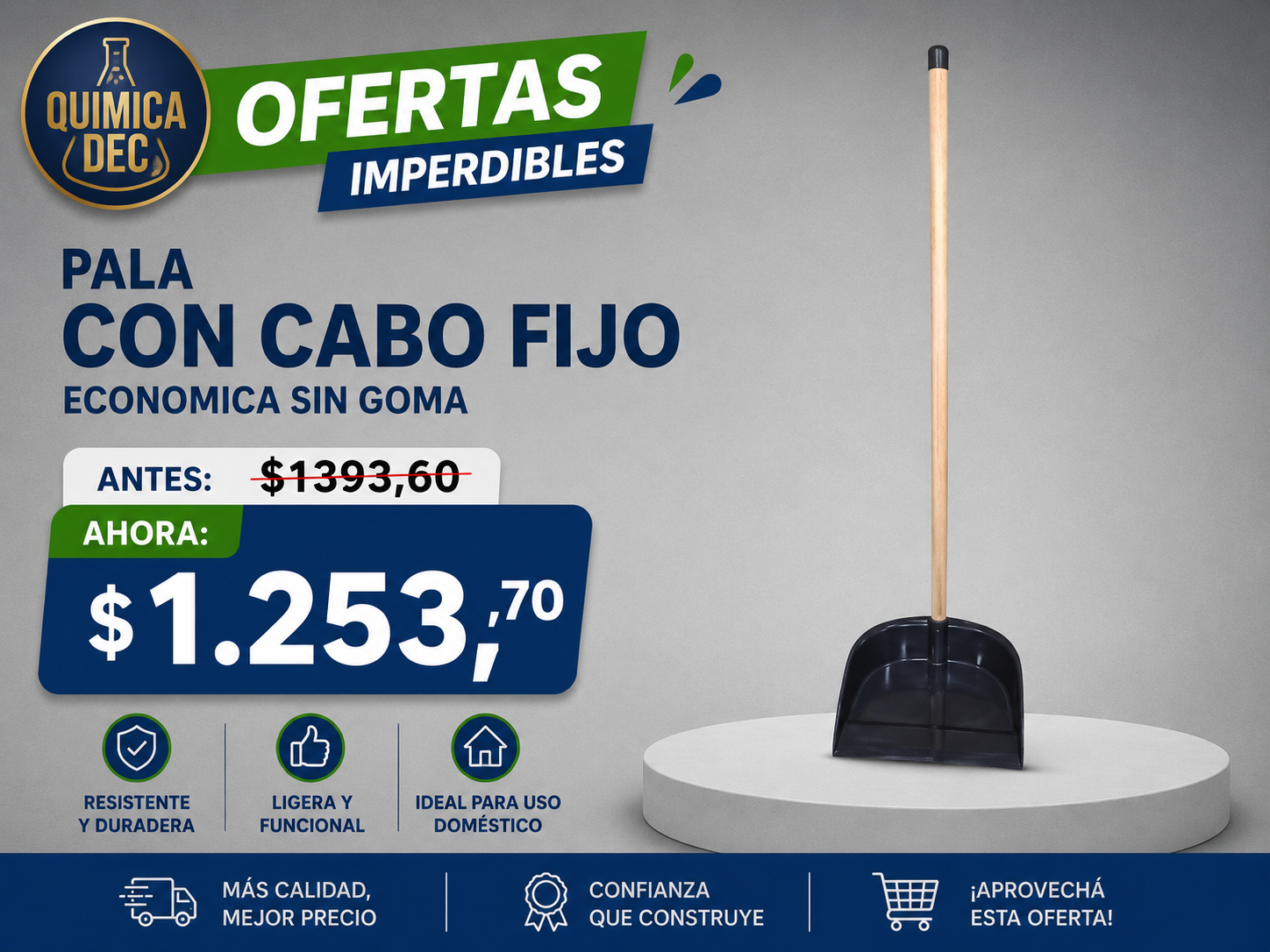 PALA CON CABO FIJO ECONOMICA SIN GOMA