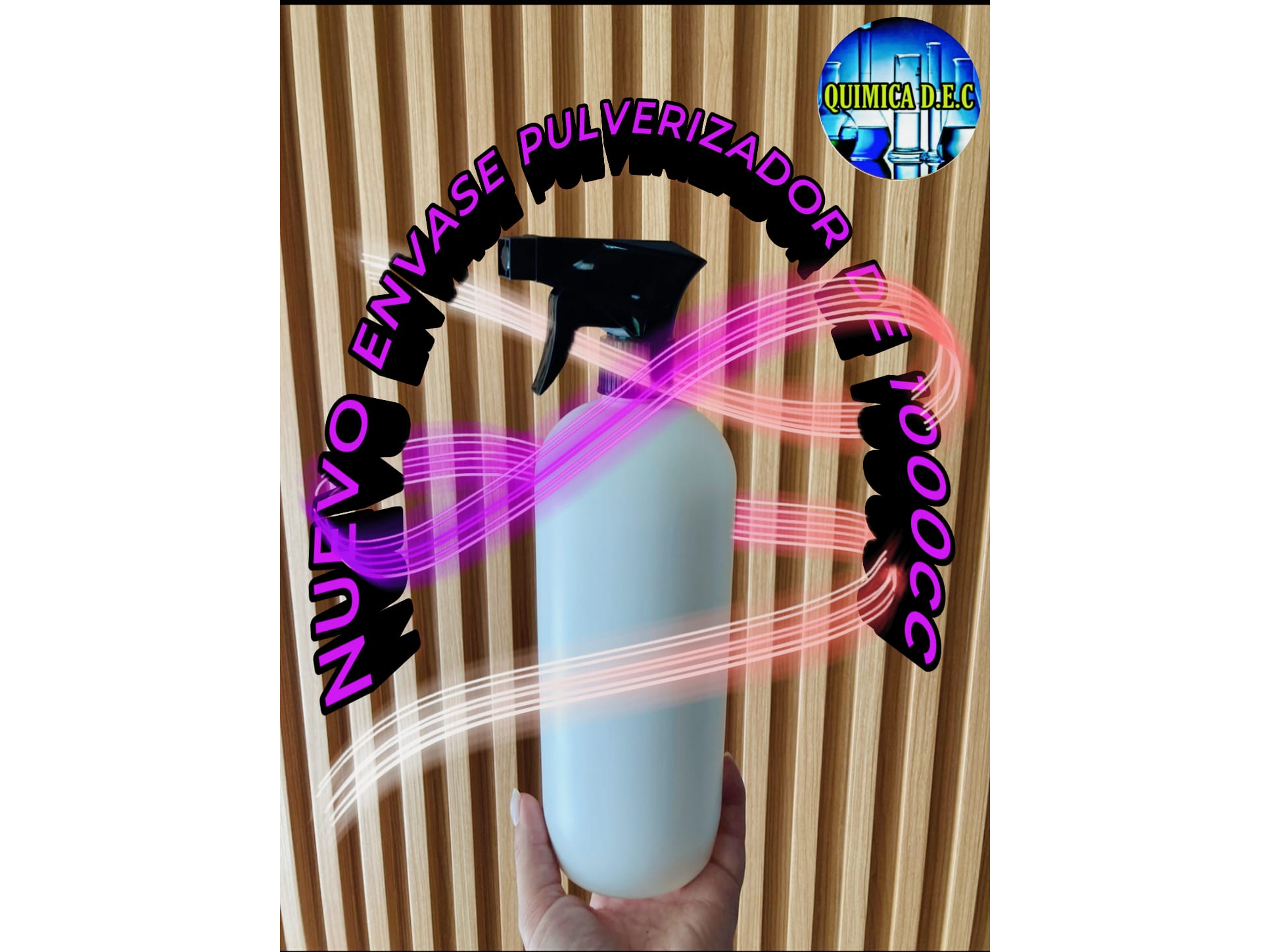 ENVASE PULVERIZADOR SIMPLE PEAD BLANCO 1000CC