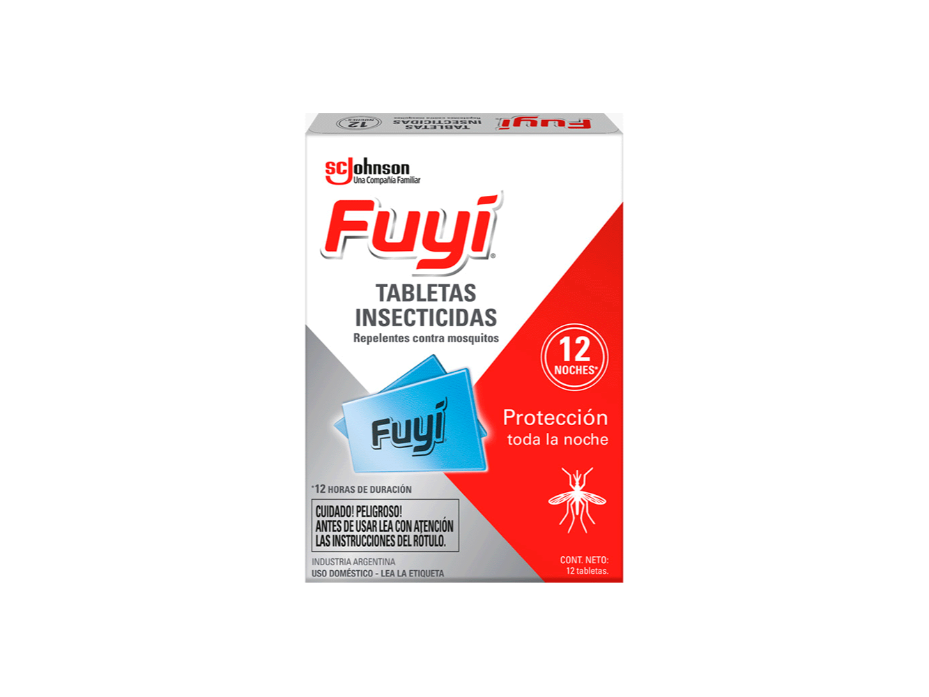 INSECTICIDA FUYI TABLETAS CAJA X 12U