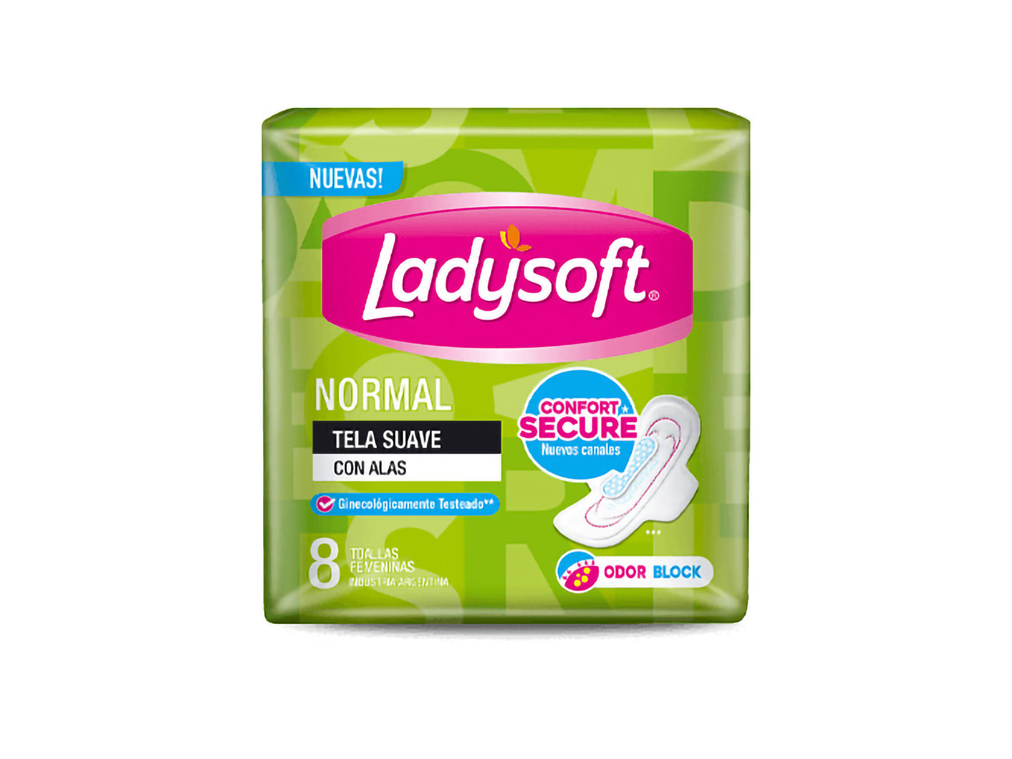TOALLITAS  LADYSOFT C/ALAS NORMAL X 8U