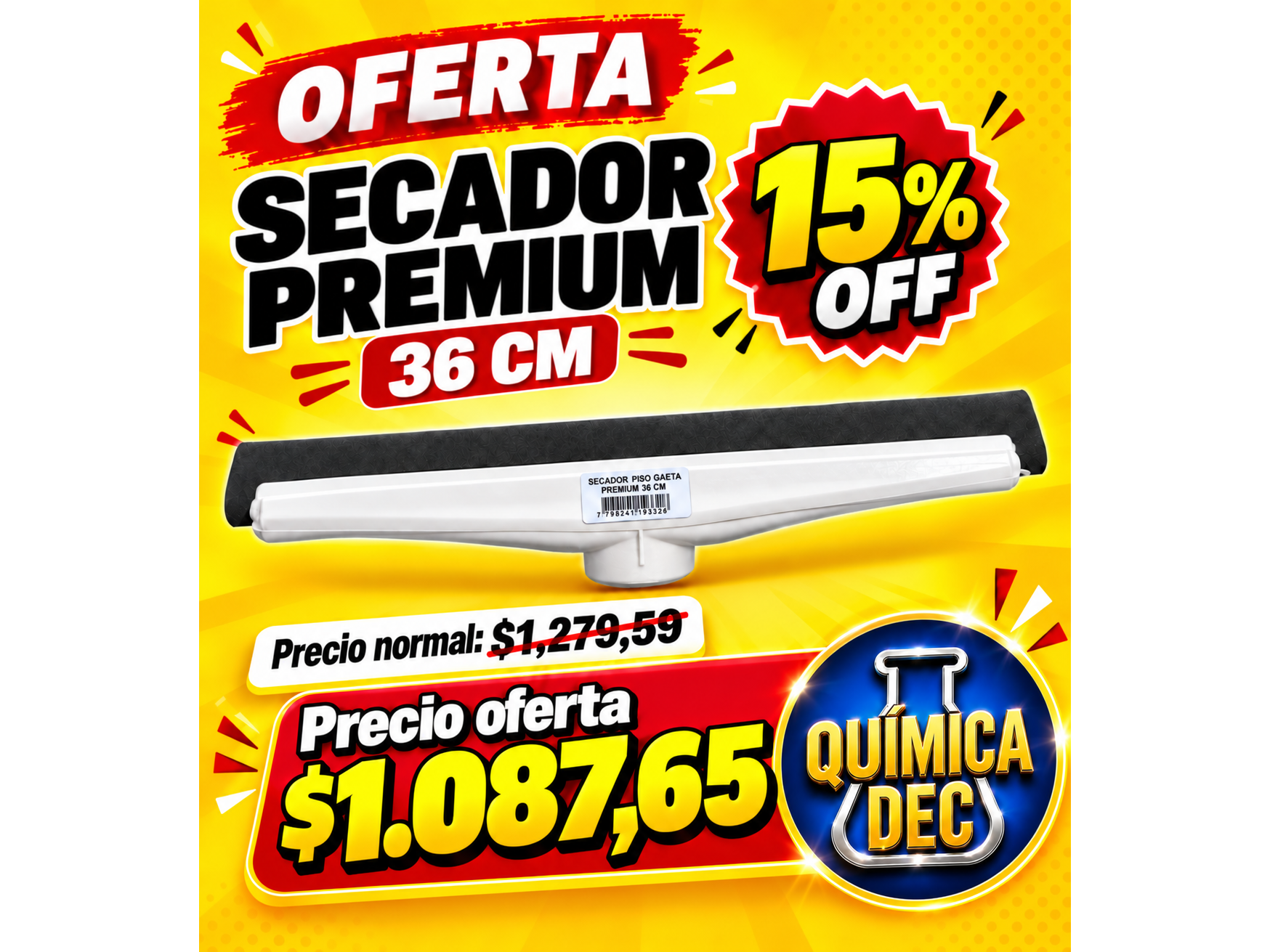 SECADOR PREMIUM BLANCO 35CM