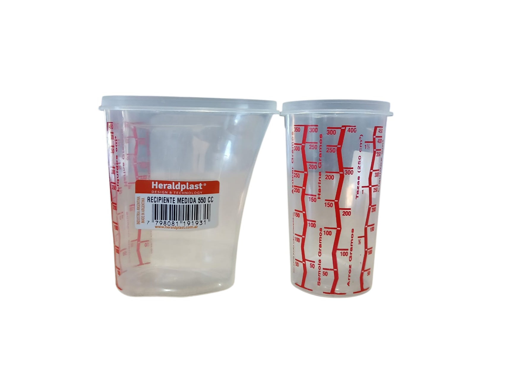 RECIPIENTE CON MEDIDA 550CC