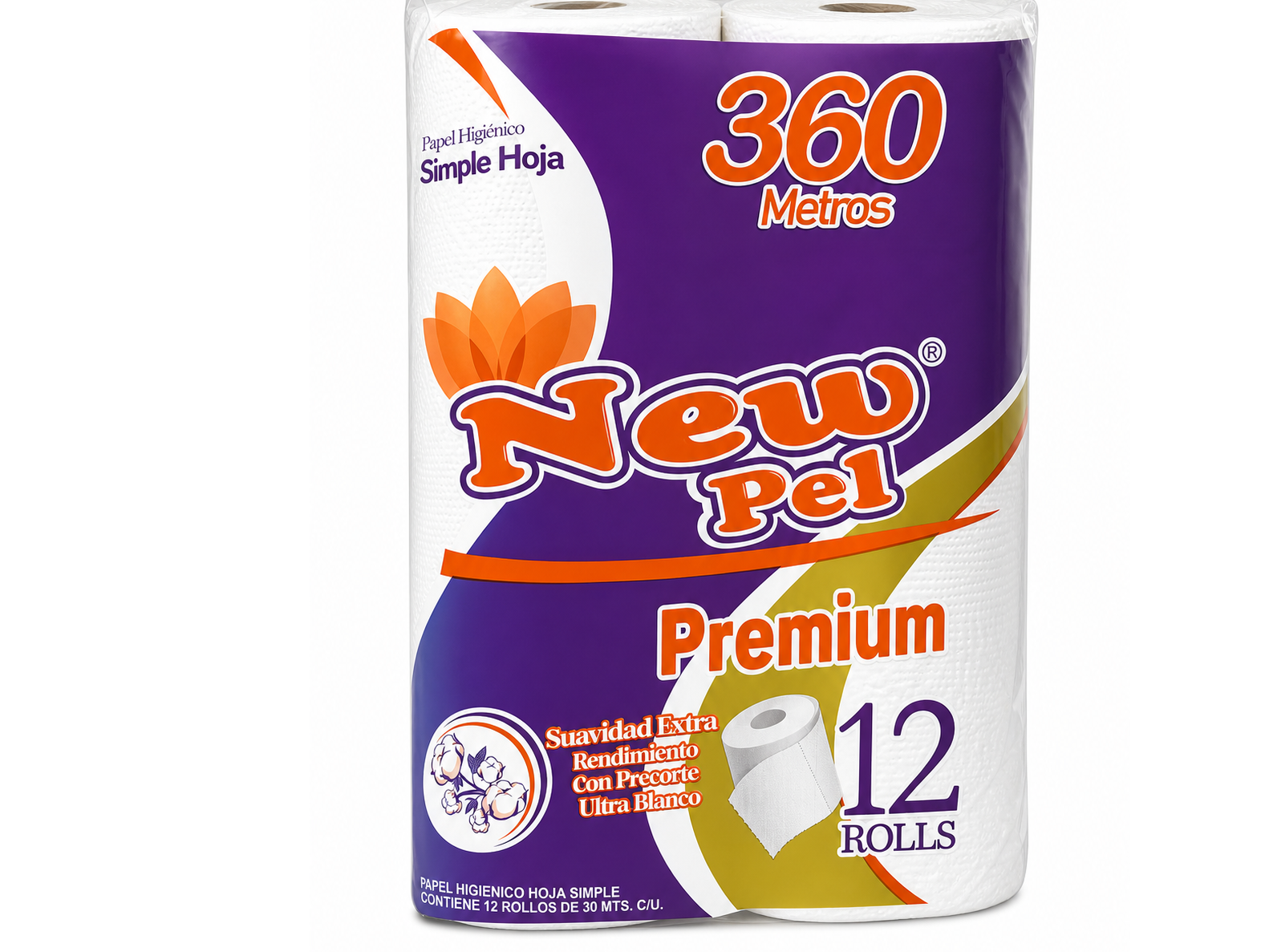 PAPEL HIGIENICO NEW PEL VALIJA (CODIGO 7) 12U X 30 MT H/S PREMIUM
