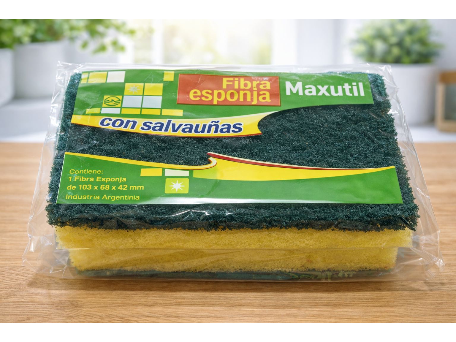 ESPONJA LISA C/ SALVA UÑAS MULTIUSOS (170)