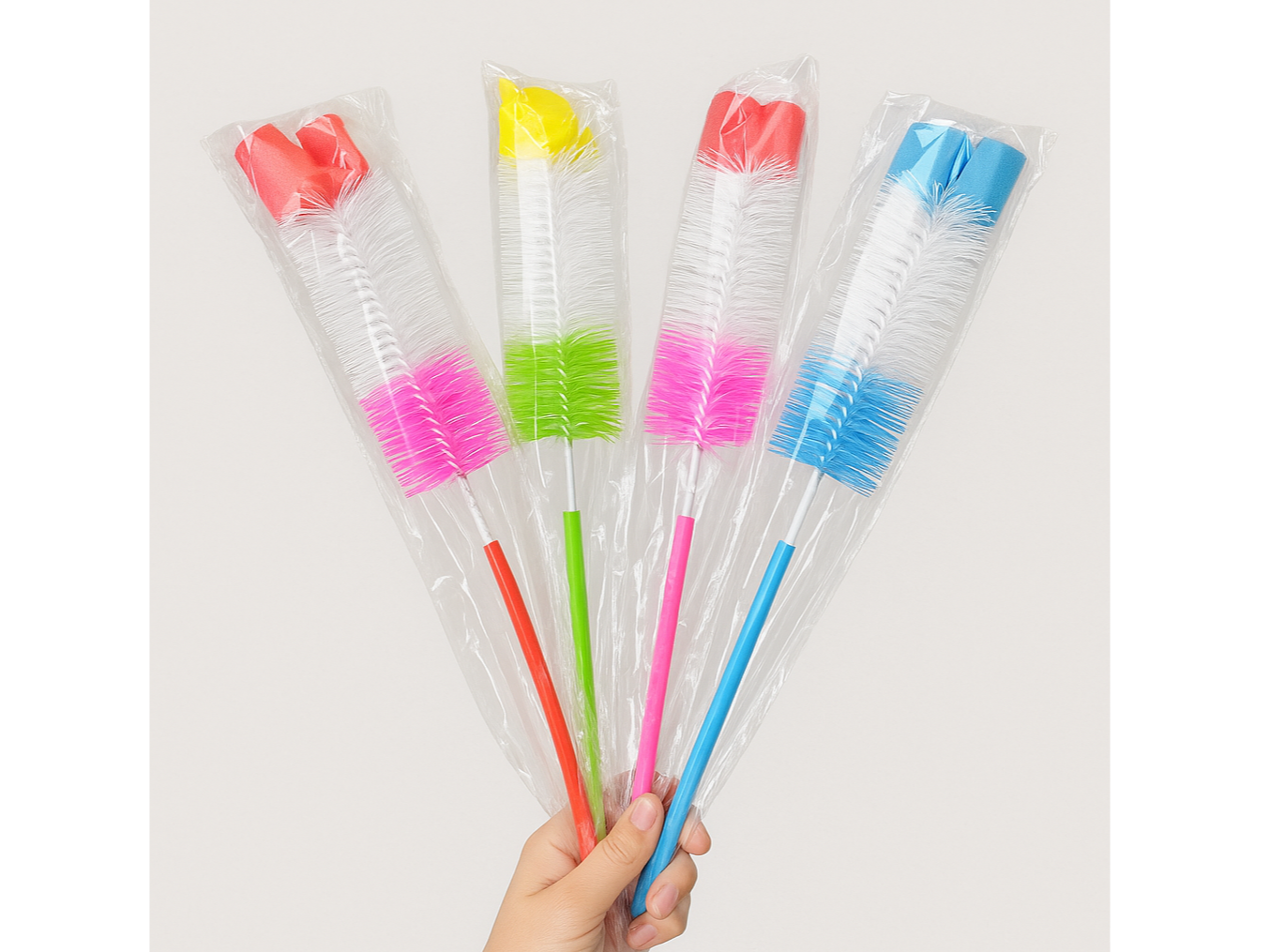 CEPILLO LIMPIA BOTELLA CON ESPONJA