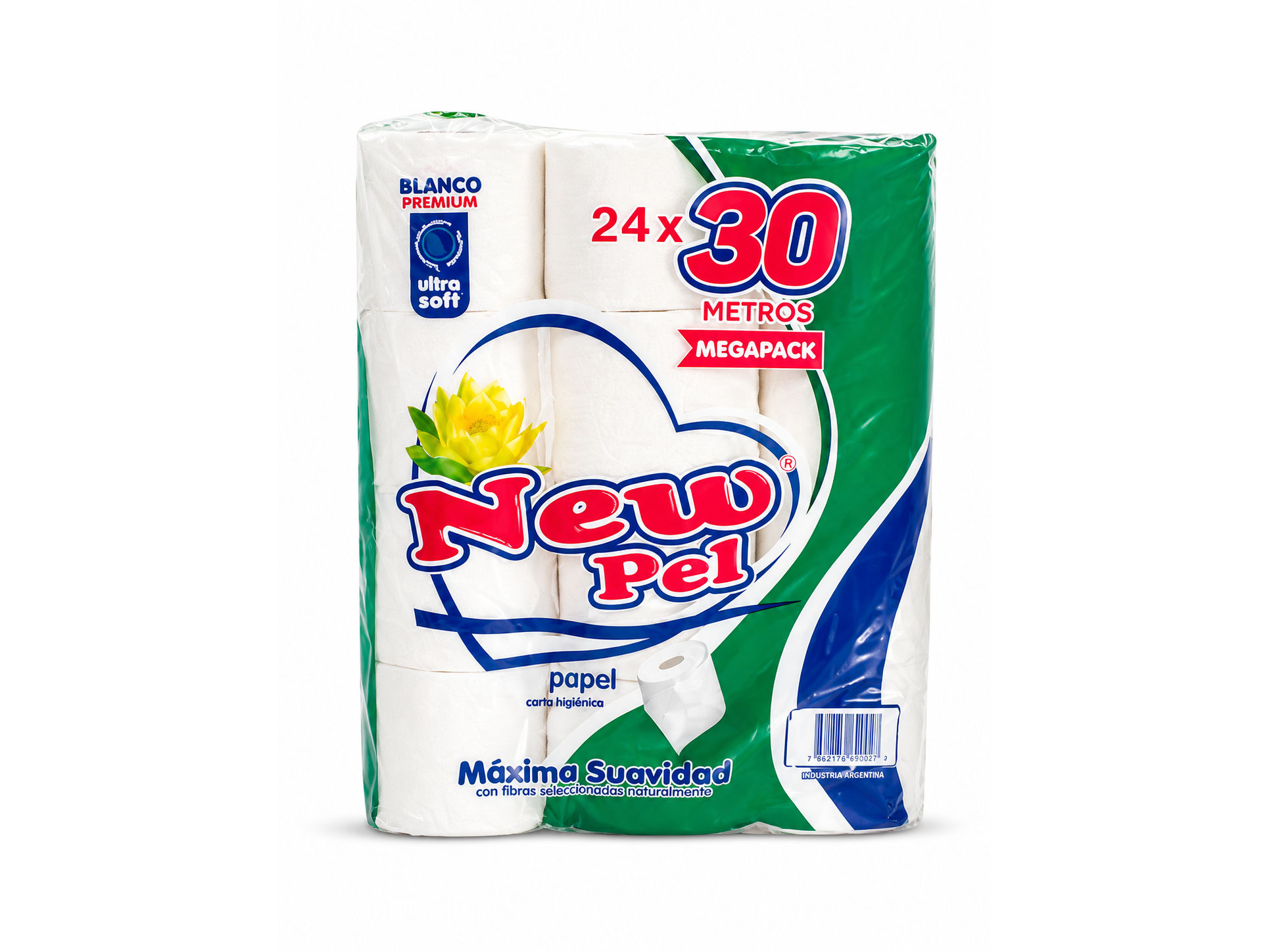 PAPEL HIGIENICO NEW PEL MEGA PACK (COD 112 ) 24U X 150 HJS