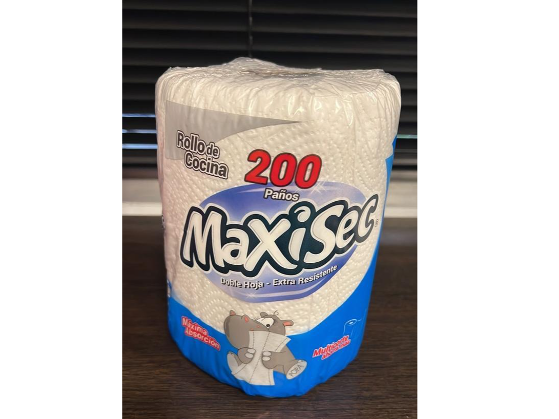 ROLLO DE  COCINA MAXISEC  INDIVIDUAL  1 X 200 PAÑOS