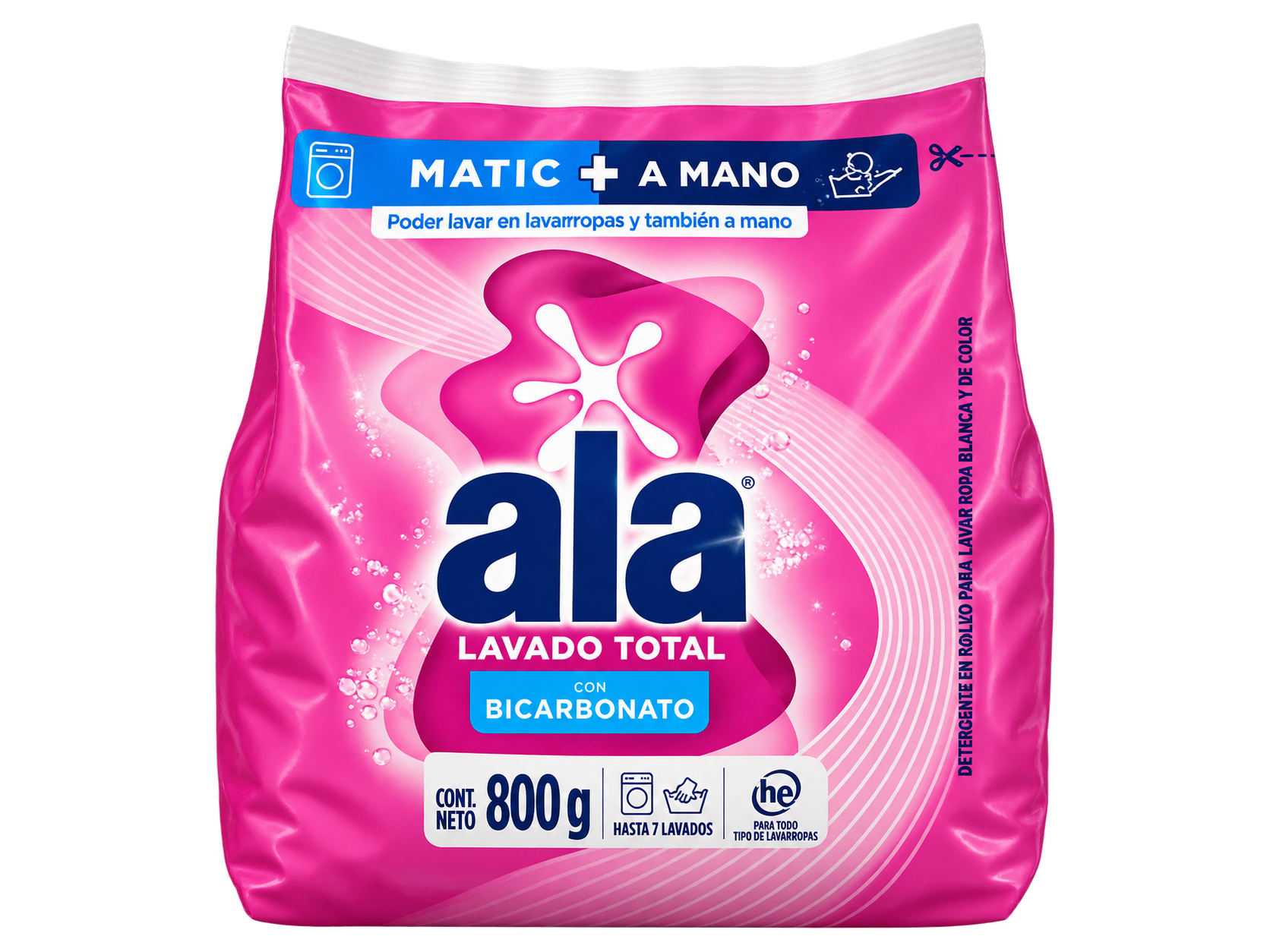 JABON POLVO ALA DUAL CON BICA X800GR (Rosado)