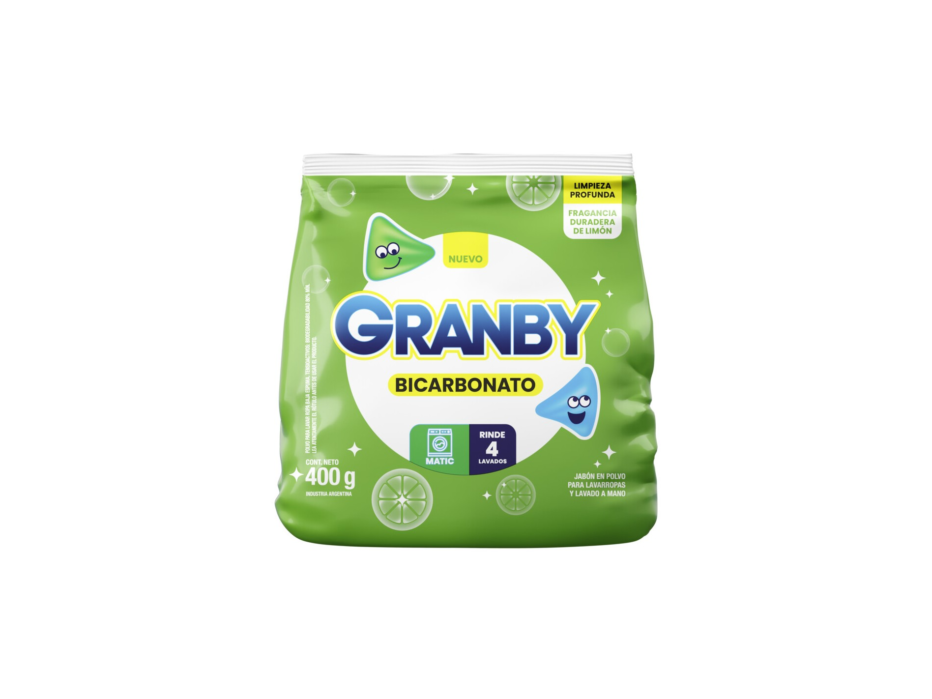 JABON POLVO GRANBY LIMON (MATIC) 400G