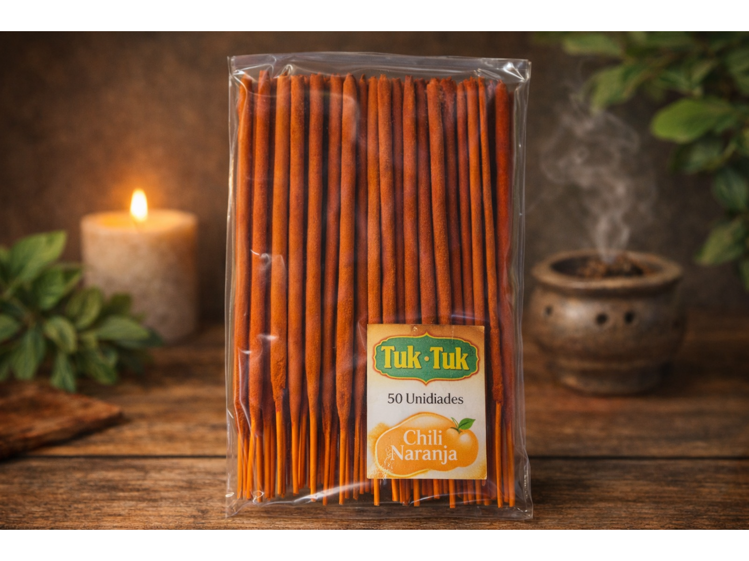 SAHUMERIOS TUK TUK DOBLE EMPASTE CHILLI-NARANJA (X50U)