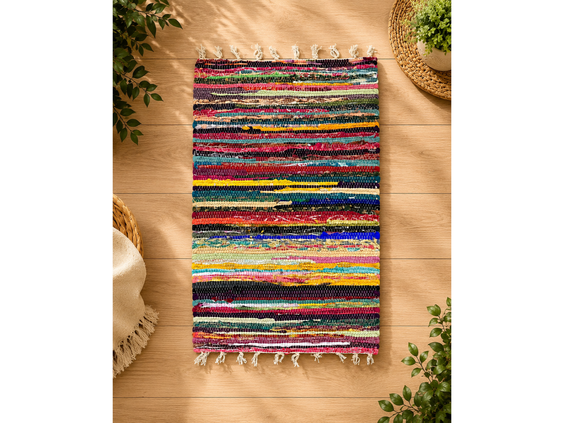 ALFOMBRA A RAYAS CHINDI 50CMX80CM