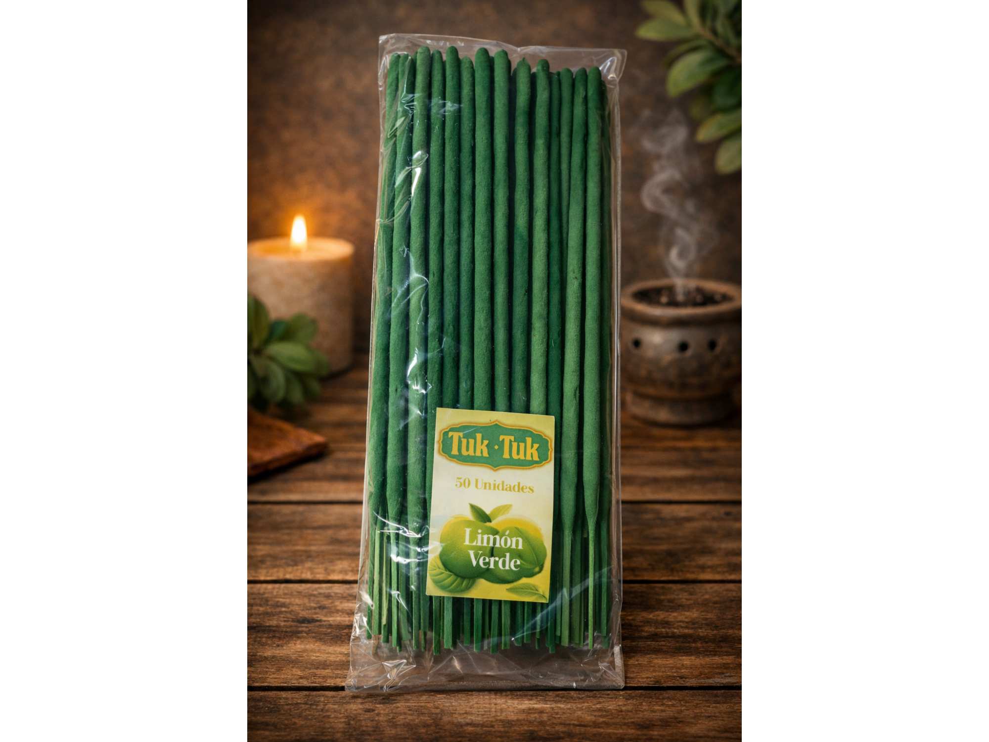 SAHUMERIOS TUK TUK DOBLE EMPASTE LIMON VERDE (X50U)