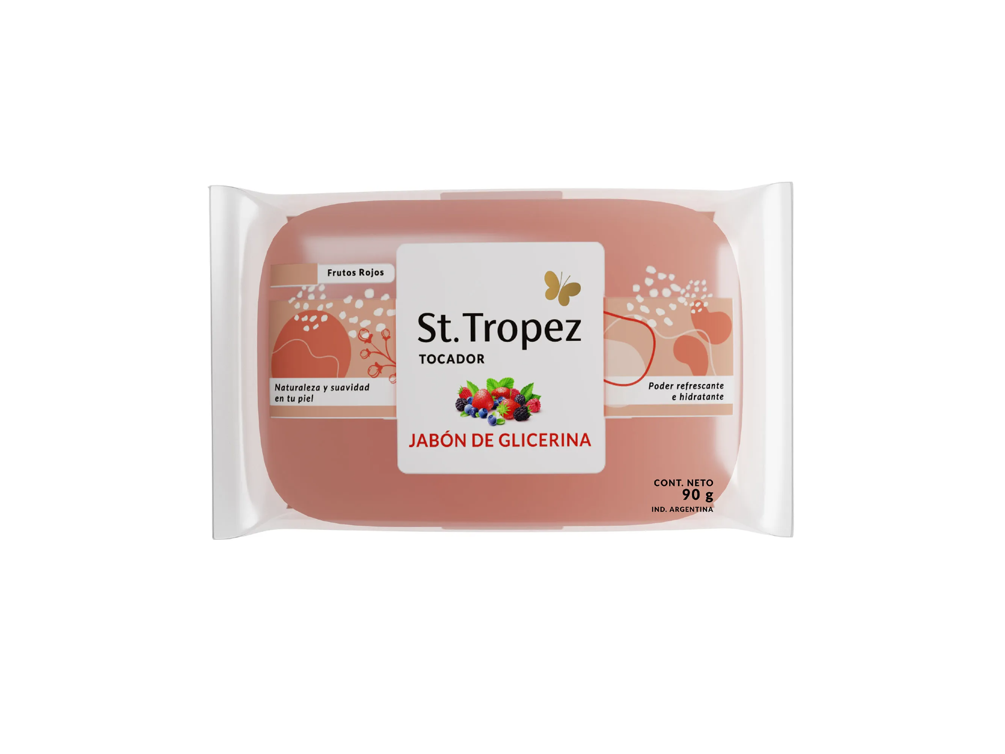 JABON TOCADOR GLICERINA FRUTOS ROJOS (1 X 90GR)
