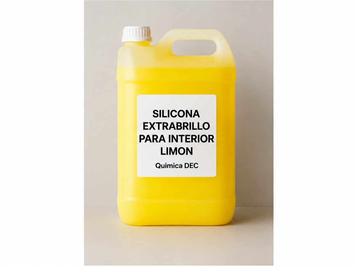 SILICONA EXTRA BRILLO PERUMADA AUTOMÓVILES INTERIOR (LIMÓN)