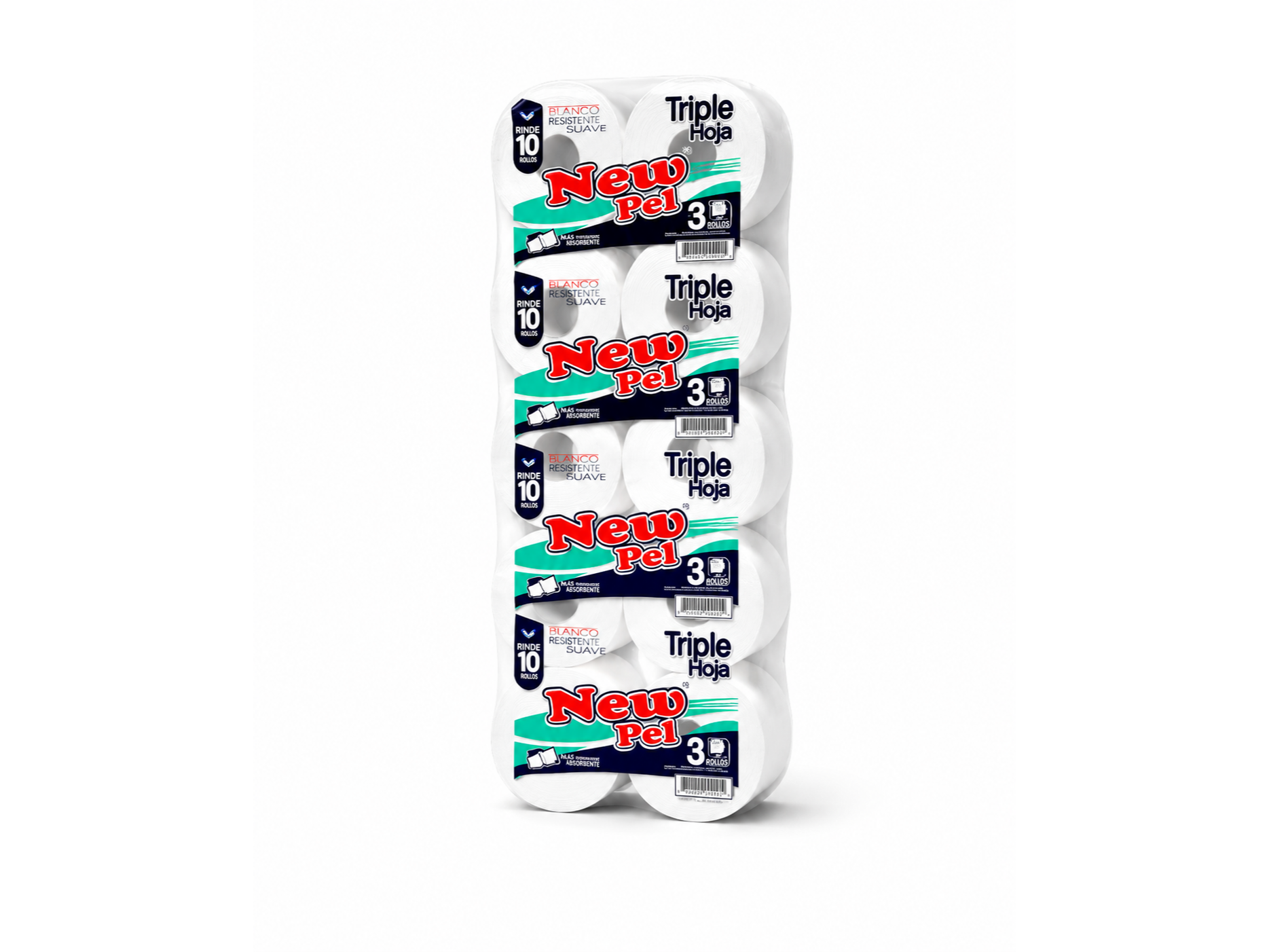 PAPEL HIGIENICO NEW PEL TRIPLE HOJA  (CODIGO 75 ) 10U X 80 MT