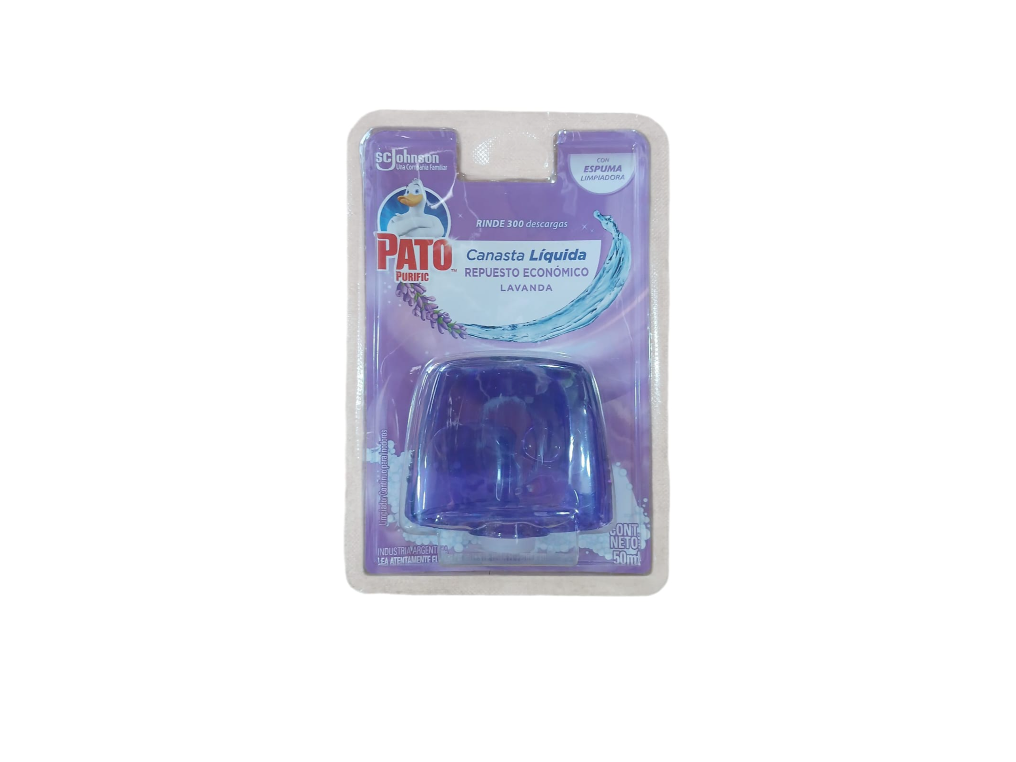 CANASTA LIQUIDA REPUESTO LAVANDA (PATO)