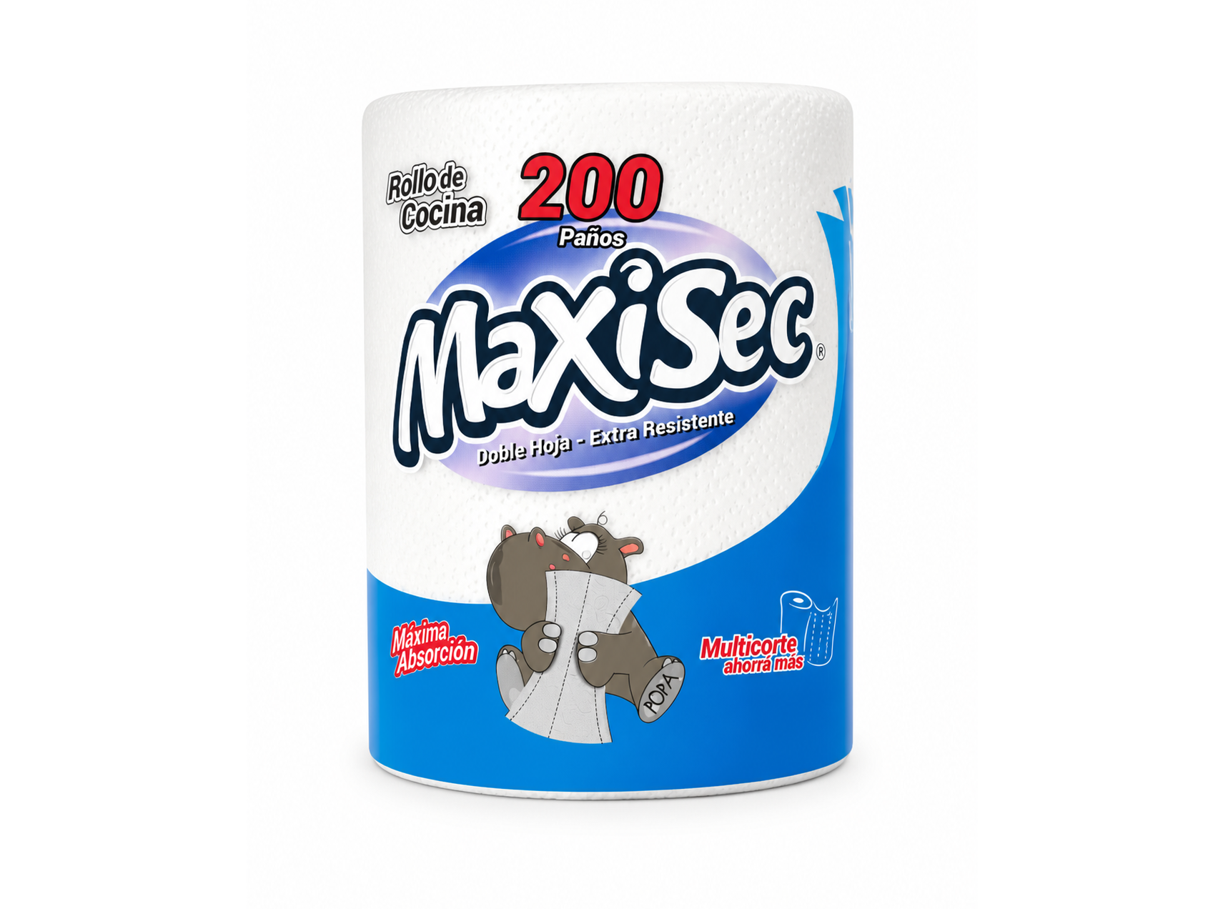 ROLLO DE COCINA MAXISEC INDIVIDUAL 1 X 200 PAÑOS