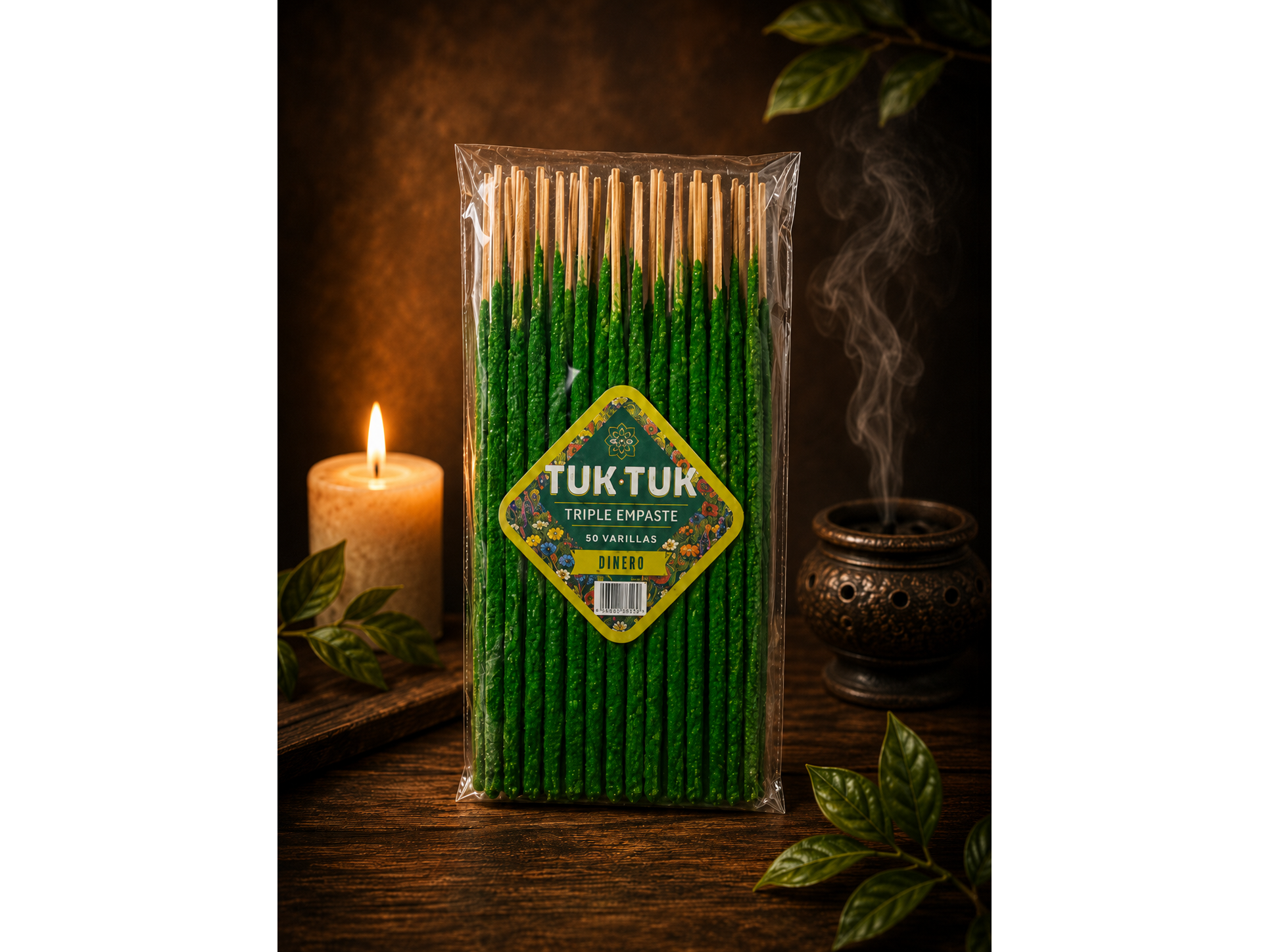 SAHUMERIOS TUK TUK TRIPLE EMPASTE ATRAE DINERO