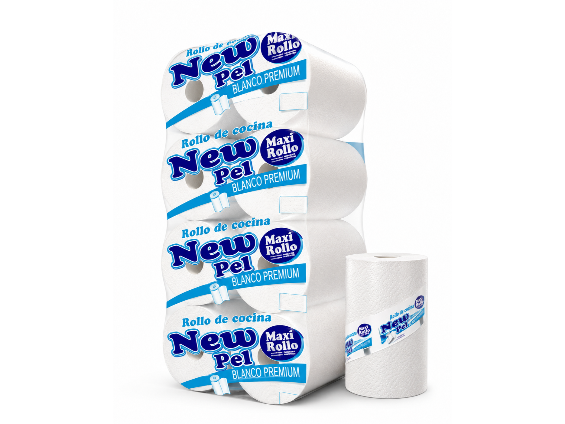 ROLLO COCINA NEW PEL MAXI ROLLO 2000 X 8U (COD 108) DESNUDO