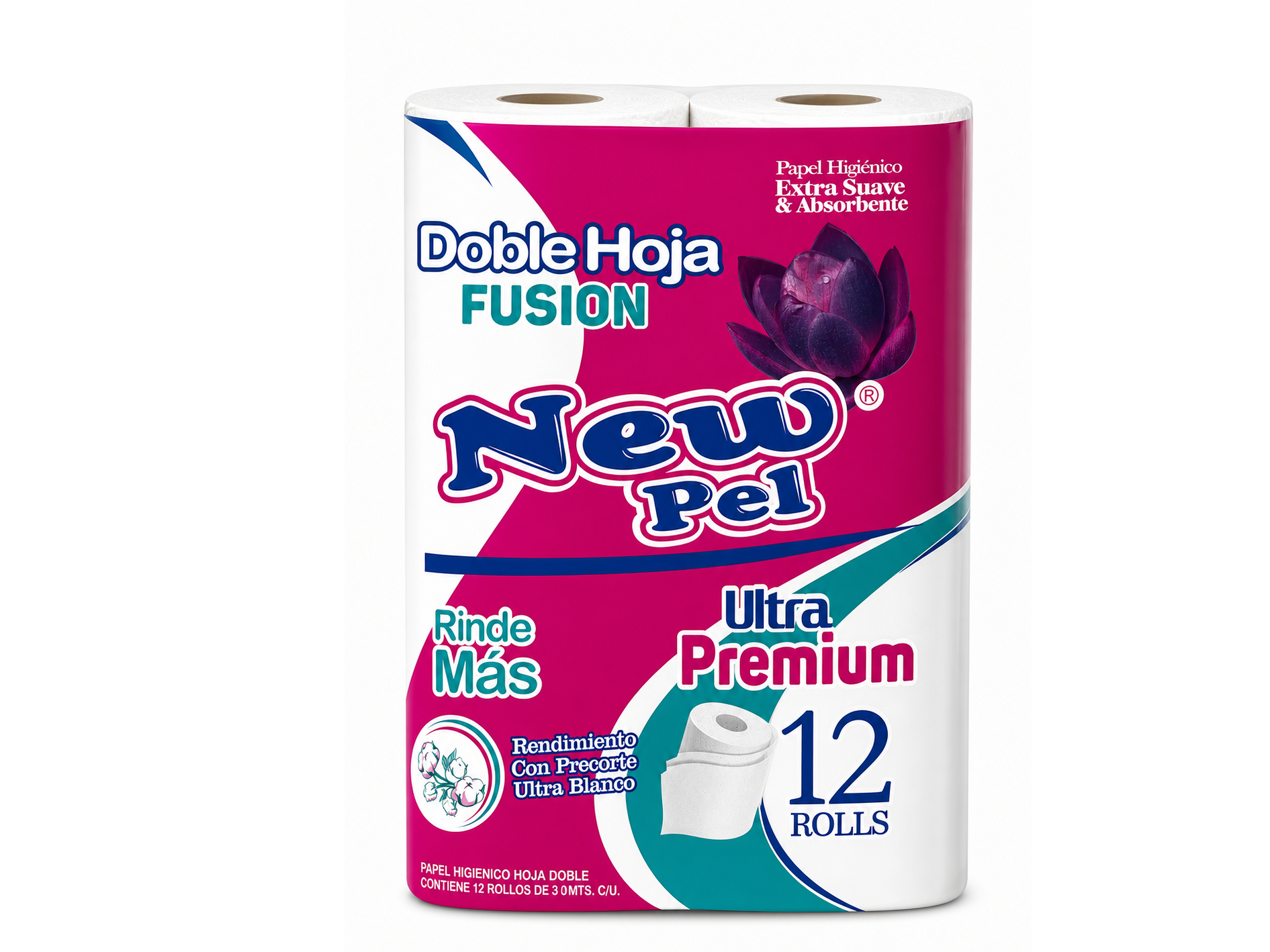 PAPEL HIGIENICO NEW PEL VALIJA (CODIGO 8) 12U X 30 MT D/H FUSION