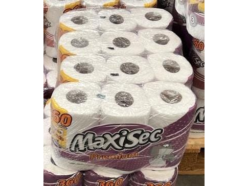 ROLLO DE COCINA MAXISEC 360 PAÑOS 4 PACK 3 ROLLOS X 120 PAÑOS